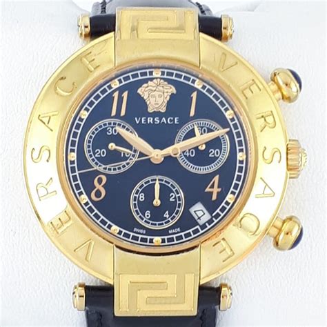 mens gold versace watch|Versace watch with chronograph q5c.